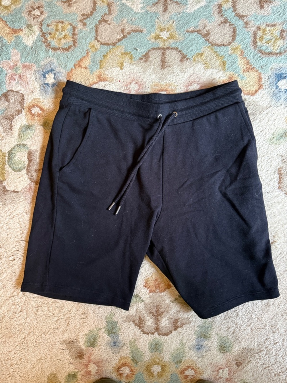 Men's asos DESIGN Black Drawstring Sweat Shorts